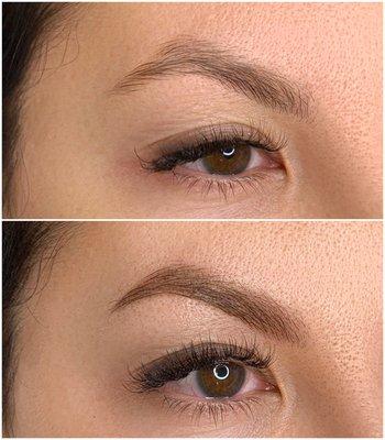 Powder brows before after
 
 permanent makeup;powder brows;
 ombre brows;ombre microshading;
 microblading;
 permanent eyebrows;