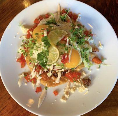 Navejo Frybread ~ Southwestern Chili Seasoned Grass Fed Beef & Green Thumb Farm Soldier Beans | Narragansett Creamery Queso Fresco | Sunnys