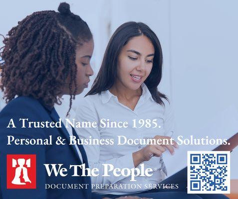 At We The People, we offer a variety of services for all your personal and business document needs.