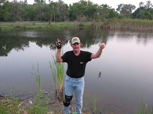 J. Woodham Sr.
 About 8-9 years ago proving I could go to any lake in Florida and fined or make a way to eat until bankruptcy is over. = )