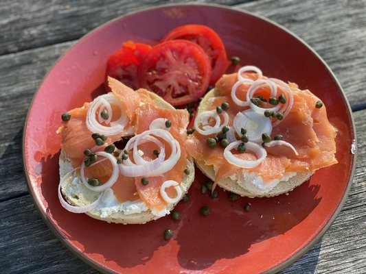 Lox and bagels