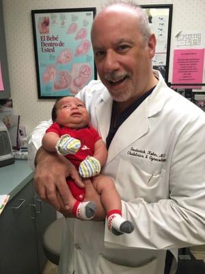 Benjamin @ 6weeks w/ our favorite Doctor, Dr. Kohn!