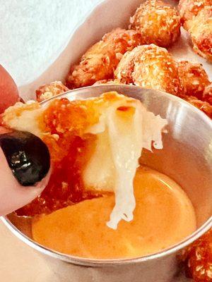 Inside view: Cheese Curds- outstanding