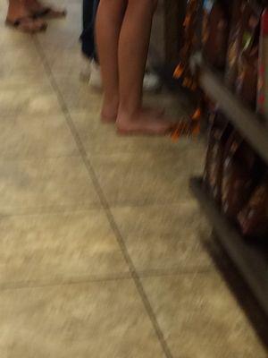 So much for no shirt, no shoes, no service...