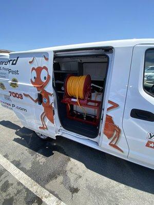 Our little vans pack plenty of serious equipment to tackle any size job!