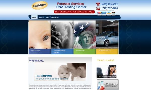 DNA Test Website 

see more: www.fusingmarketing.com