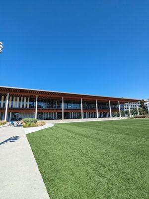 Rear of the library