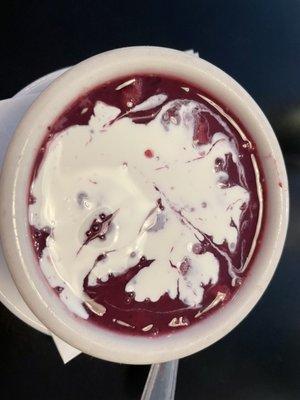 Perfect summer soup: chilled blueberry was so creamy and delicious