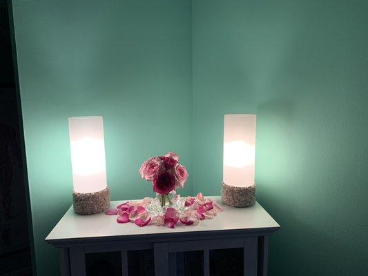 Rose Quartz lamps.. energized with healing..