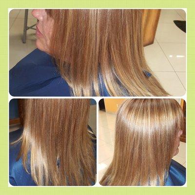 Color hight Light and haircut by marinellagarrett.