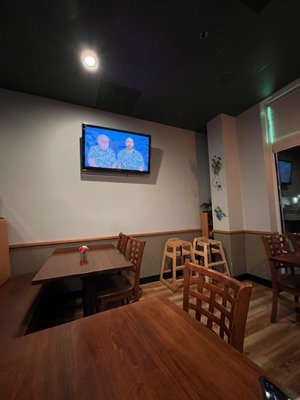 Inside dining area