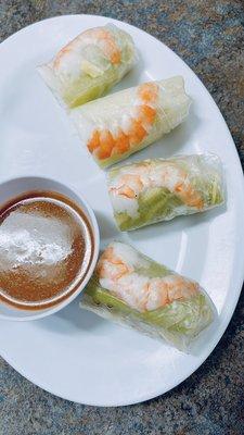 B. Spring Rolls with Shrimp and Pork