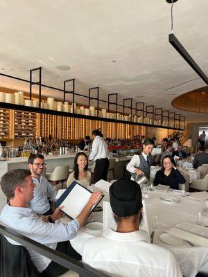 Upstairs dining area at the restaurant