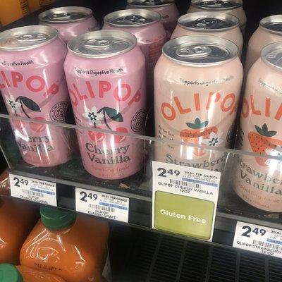 OLIPOP (Sparkling Tonic), Cherry Vanilla and Strawberry Vanilla Flavour -- $2.49 each as of 29 March 2022