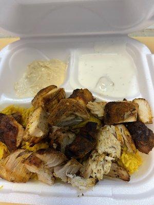 Dry Chicken Gyro Platter