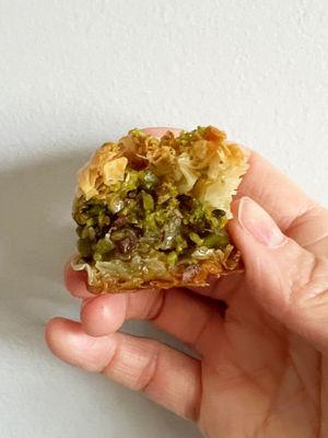 Pistachio Baklava (less sweet)