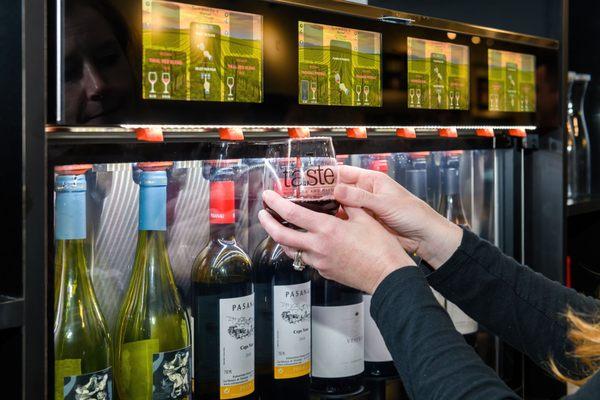 48 wines available "on tap" so you can taste at your own pace