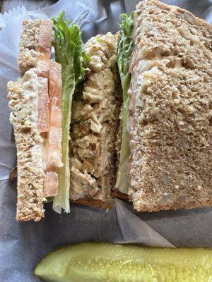 Heidi's chicken salad on Dakota bread