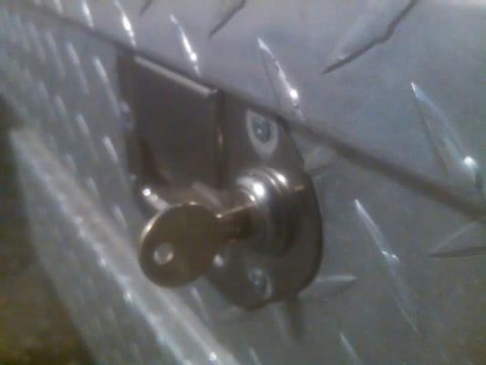 New key made for my truck tool box lock in less than 15 minutes!