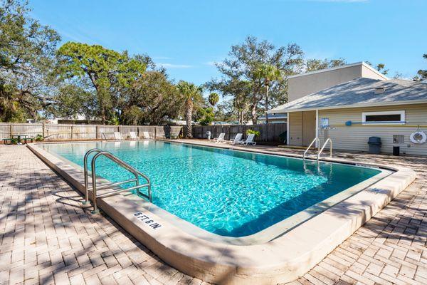 Swimming Pool at Rivercrest apartments in Melbourne FL