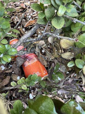 Soda cans thrown into resident yards