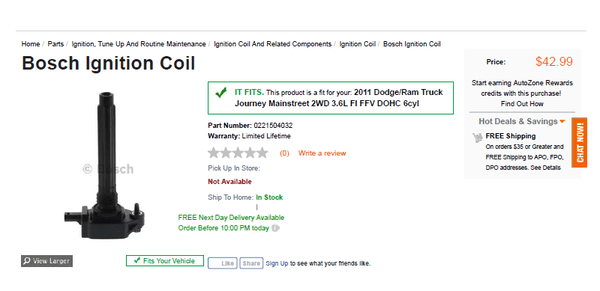 Charged $81.46 for same part