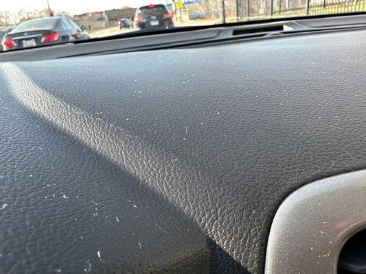 Lint on dashboard and center console