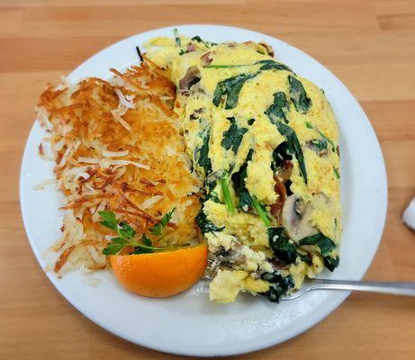 Bacon Spinach Omelet