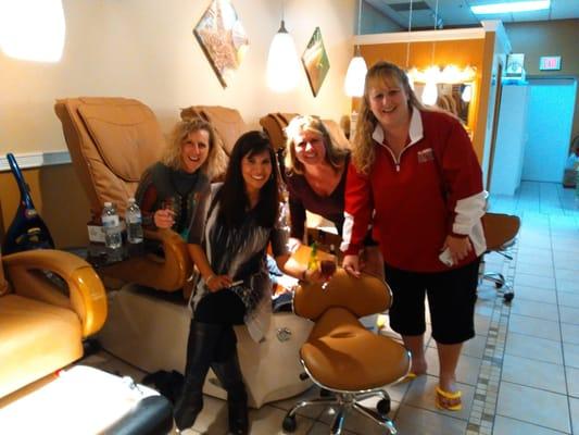 Ladies Night Out at Magic Nails
 Fun Fun Fun