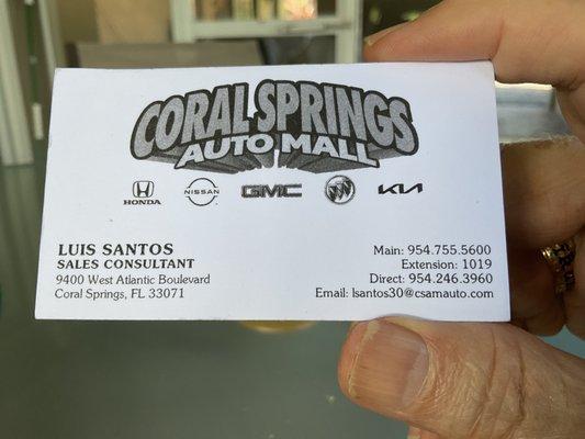 Luis Santos Business Card