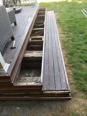 repairing stairs