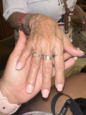 My mother had a dip manicure and is in love with the color. Sam took care of her nails she is so happy. Thank you Sam for all you did