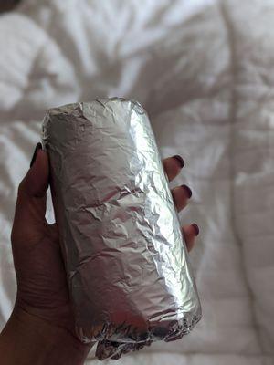 I had to go downstairs and re wrap this so I could actually eat it like a burrito