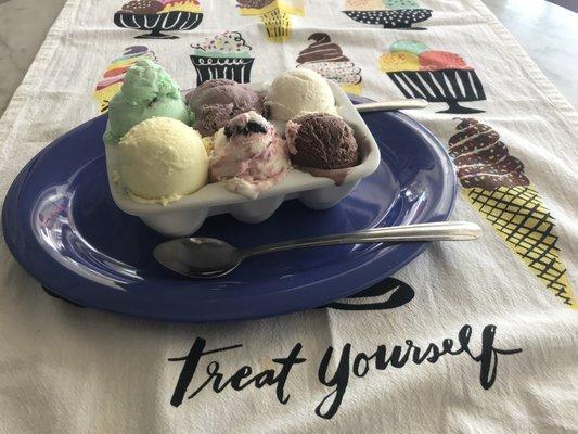 Can't decide on one flavor...have a flight of our homemade ice cream!  Serving Northport since 1929!