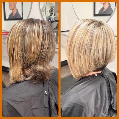 Partial Highlights, Haircut and Full Style by Charlene!