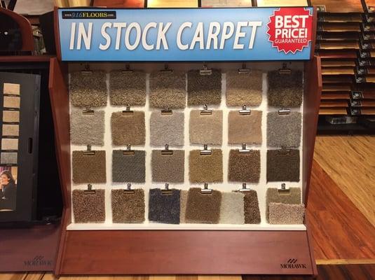 We have many carpets in stock! BEST PRICE GUARANTEED! Immediate installation available!!!