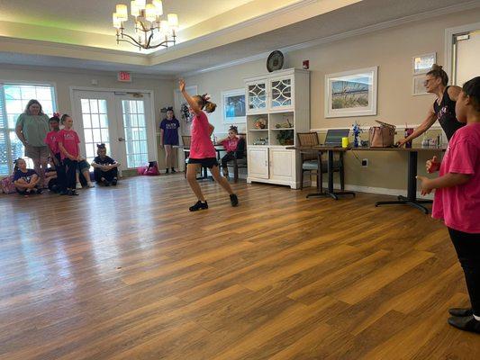 Entertaining residents at Assisted Living Facilities