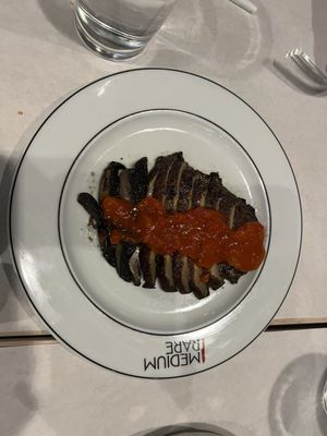 The Grilled Portobello and Fire Roasted Red Pepper Sauce was delicious!