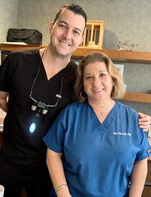 Dr. Luis Franceschi and Dr. Lena Habib always smiling and making you feel home during your dental appointments