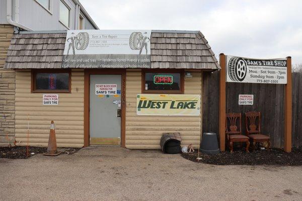 Front of business/main entrance.