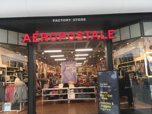 Aeropostale Store Front, Newpark Mall, Newark, CA.