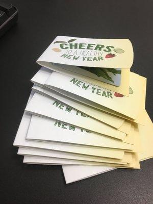 Yes, we give jamba juice cards for client referrals :)