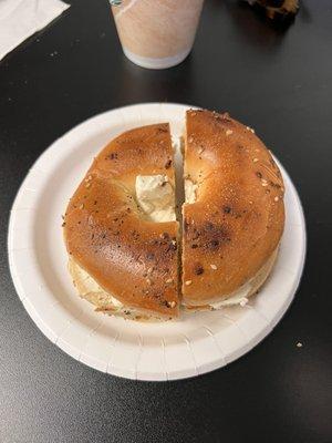 Everything Bagel with Cream Cheese