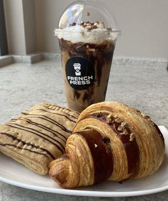 Nutella  Croissants and Nutella latte