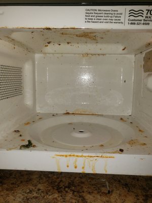 Microwave before Cleaning