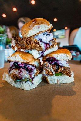 Blueberry Chicken Sliders