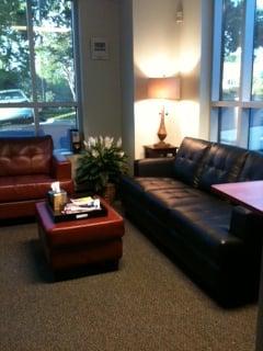 Welcome, relax in our reception room before your massage session.