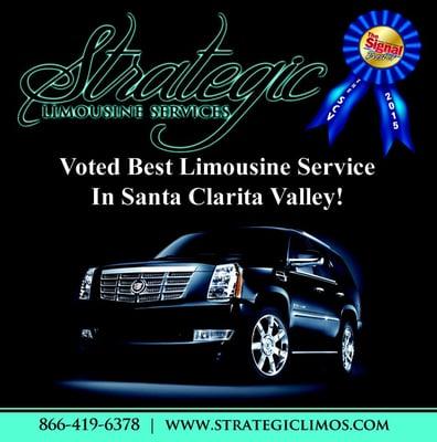 We Were voted best limousine company in Santa Clarita Valley