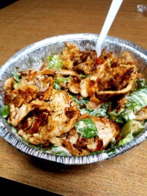 Grilled chicken ceasar salad.