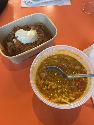 Coconut Chickpea Curry w/brown rice and Baked Vegan Tofu Lasagna!